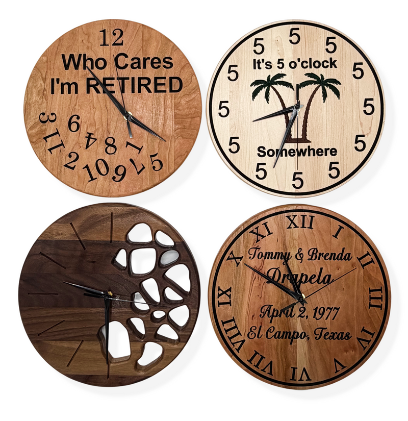 Wooden Wall Clocks Digital File