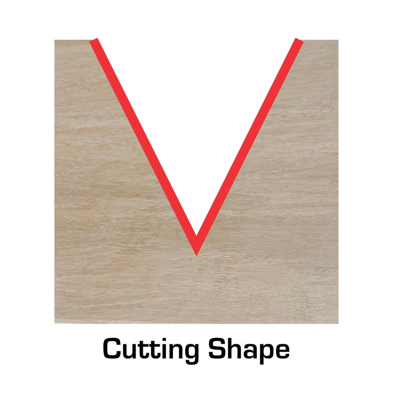 60 Deg V-Groove - 3-Flute - 1/4 Shank - VSC60