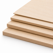Stack of baltic birch panels on a white background
CNC plywood options
High-quality wood panels
Durable CNC materials