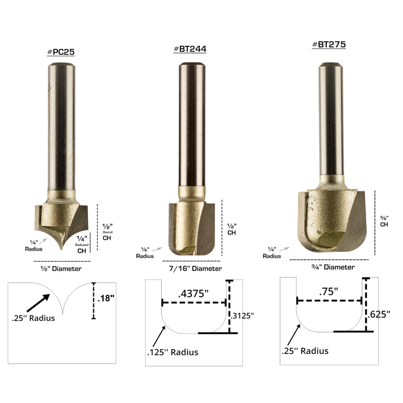 Bowl and Tray Bit Set