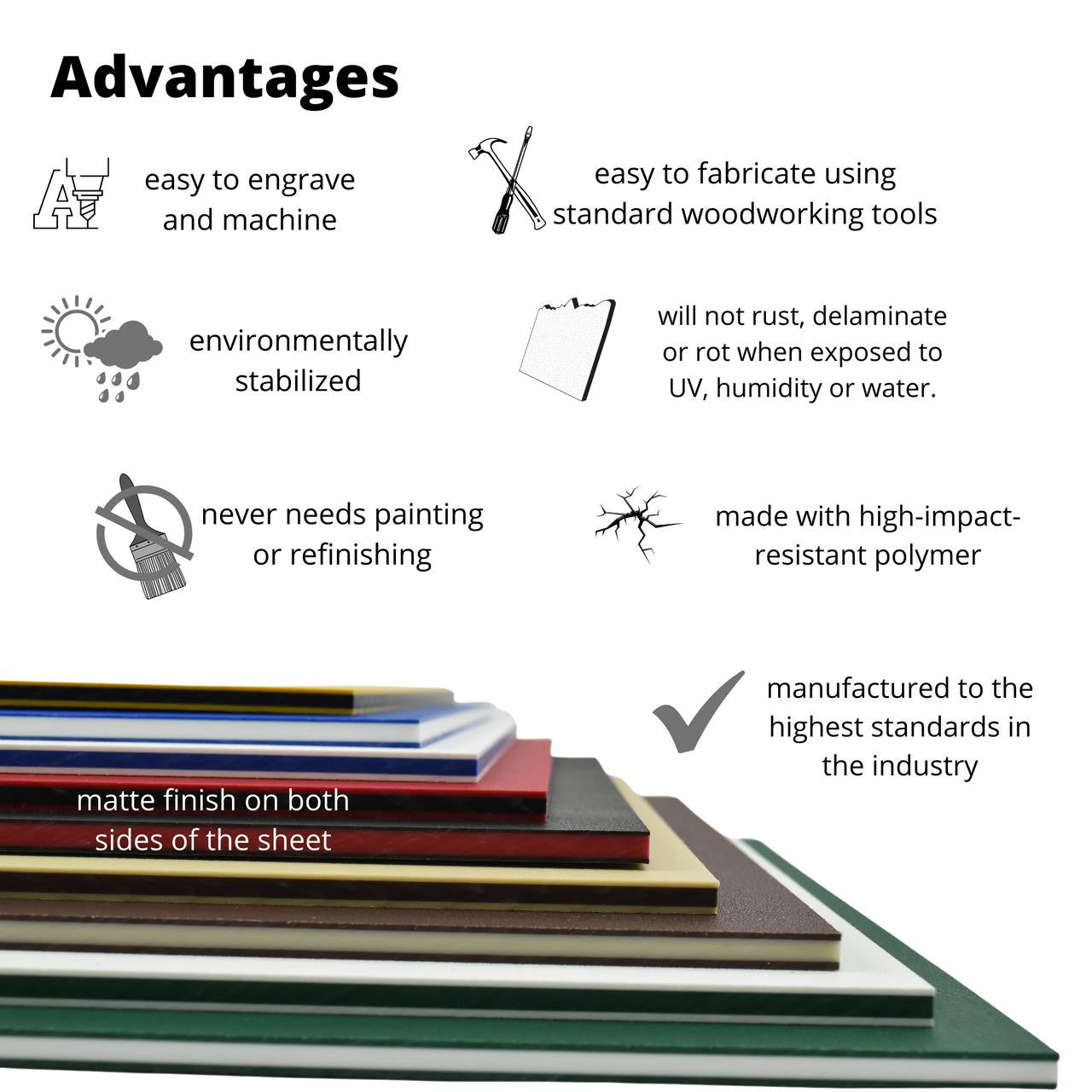 ColorCore HDPE Plastic - Premium Multi-Layer Engravable Sheets — CIC ...