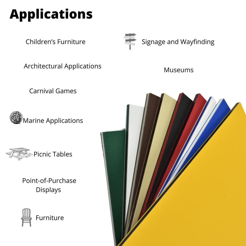 ColorCore HDPE Plastic - Premium Multi-Layer Engravable Sheets