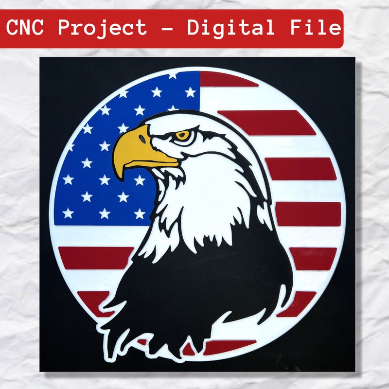 American Flag Eagle Digital File