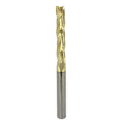 Golden Boy XL - (1/4" x 1.5" Upcut Rougher) in front of a white background 
Extended cutting length
High-speed CNC bits
Upcut CNC bits
Solid carbide CNC bits
Heavy-duty CNC bits