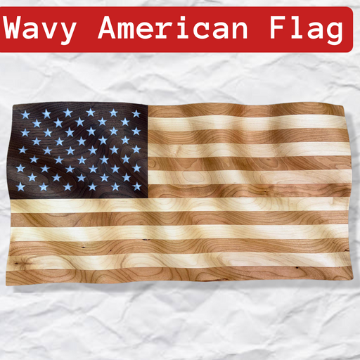 Wavy American Flag CNC Kit Hero Image 