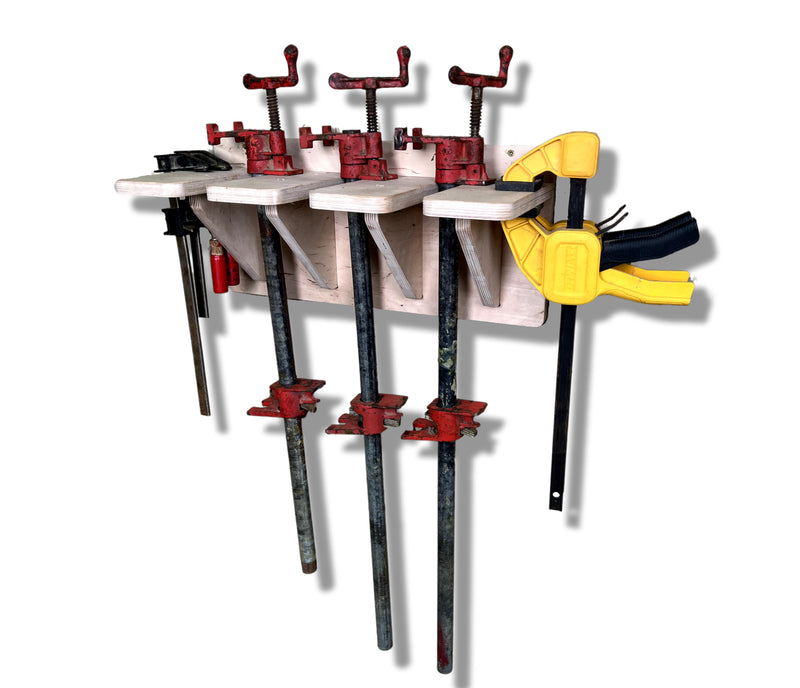 CNC Glue Clamp Rack - Digital Files for Workshop Organization