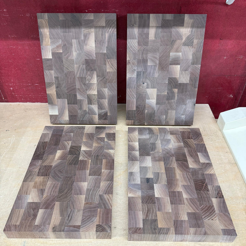 Walnut/Maple End Grain Base Board (18"x12") - Livestream Special