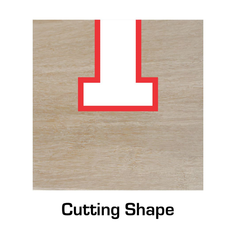 3/8" x 3/8" Keyhole - 1/4 Shank - SE3050