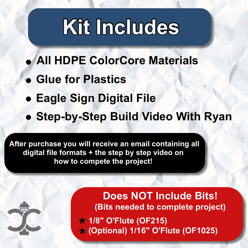 July - American Flag Eagle Kit - HDPE