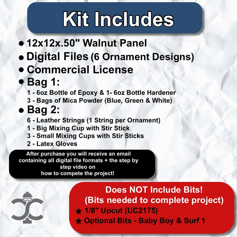 October - Epoxy Christmas Ornament Kit