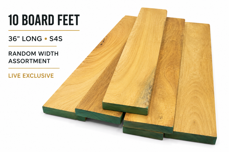 Osage Orange (4/4) Hardwood Lumber Pack