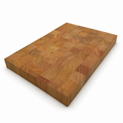 Osage Orange end-grain inlay base shown at an angle, highlighting its golden-brown grain patterns and board thickness.