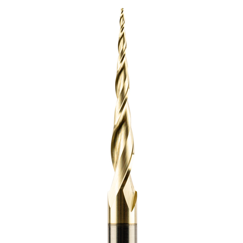 1/64 Radius - 6.2 Deg 3D Tapered Ballnose - 1/4" Shank - TBN1-64