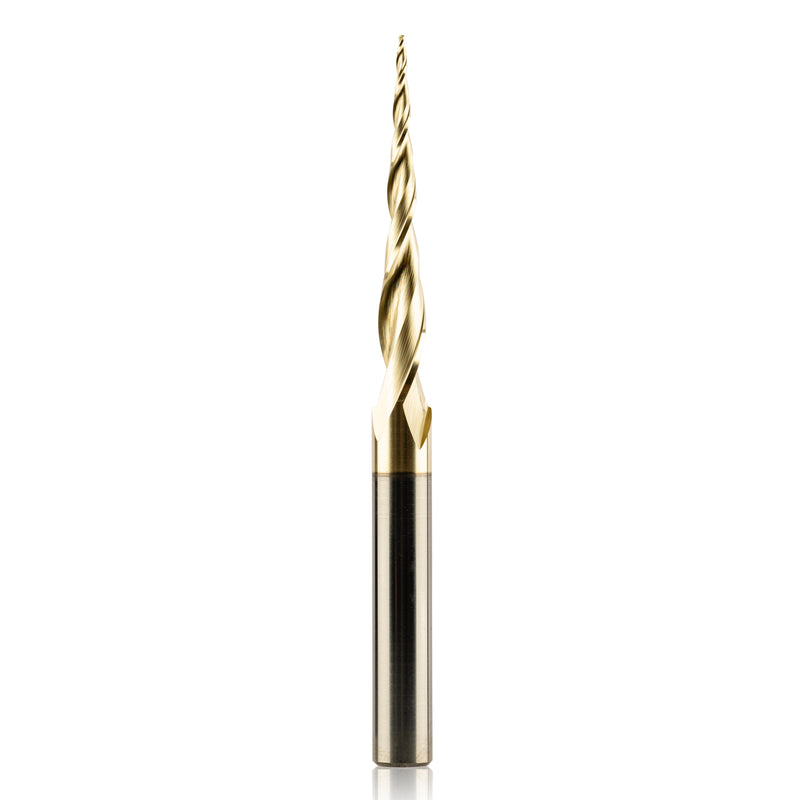 1/64 Radius - 6.2 Deg 3D Tapered Ballnose - 1/4" Shank - TBN1-64