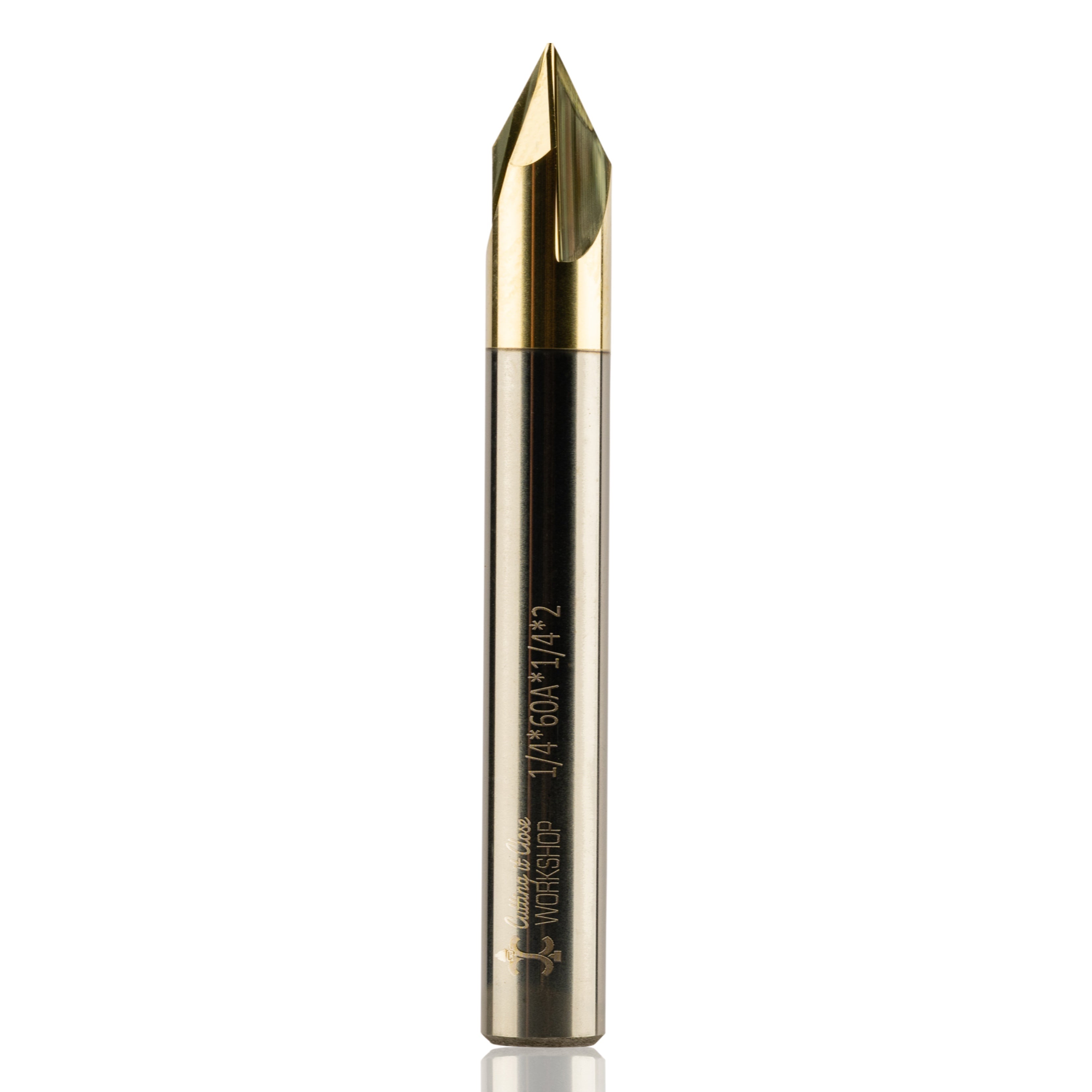 60 Deg V-Groove - 3-Flute - 1/4 Shank - VSC60 — CIC Workshop