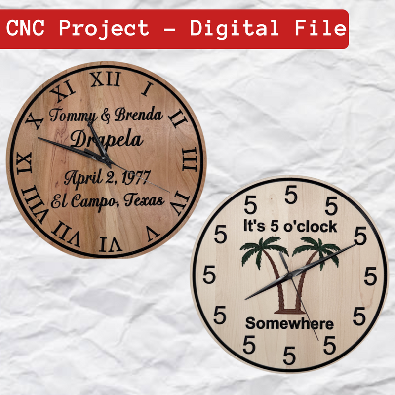 Wooden Wall Clocks Digital File