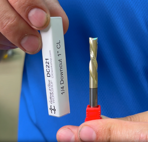 Video describing a 1/4" Downcut CNC Router Bit 