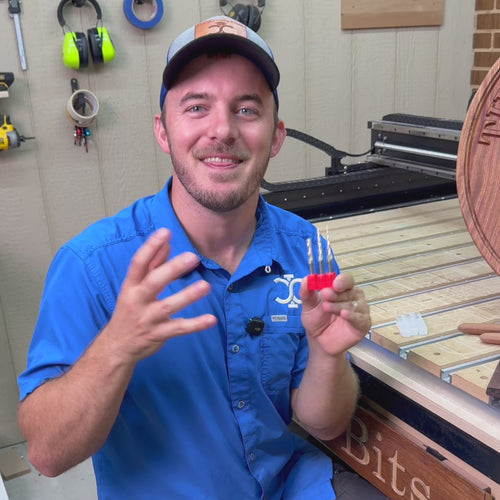 Video describing the Beginner 3-D Carving CNC Router Bit Set 