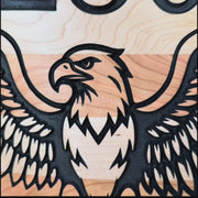 Video of Up Close 250 USA Seal on Wavy American Flag