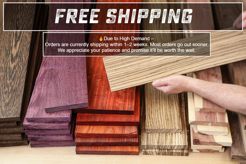 Cherry Hardwood Lumber Pack – 13/16" S4S – Free Shipping